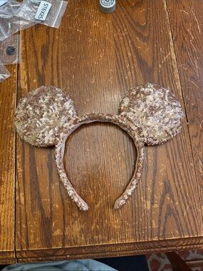 Disney Sequin Mouse Ear Headband - Rose Gold
